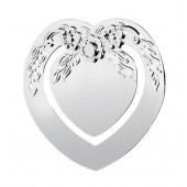 Sterling Silver Heart Detailed Bookmark