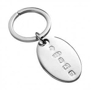 Oval Feature Hallmark Keyring