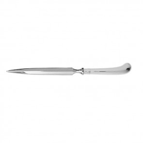 Sterling Silver Diamond Blade Paperknife Plain Pistol Handle