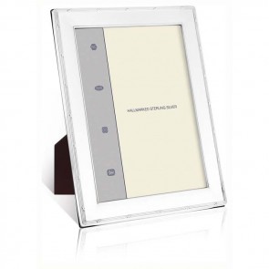 Reed And Ribbon Smooth 9x6cm Classic Photo Frame Wooden Back