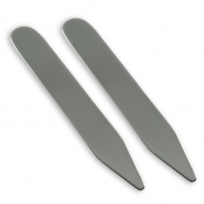 Sterling Silver Simple Collar Stiffeners