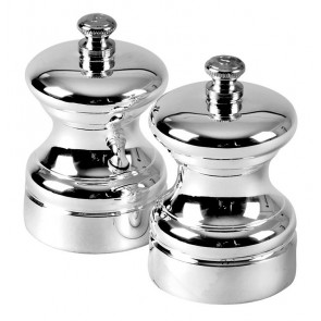 Sterling Silver Plain Salt And Pepper Mills