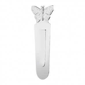 Sterling Silver Dotted Butterfly Bookmark