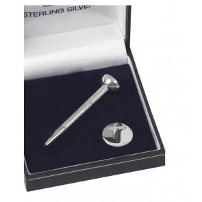 Sterling Silver Pencil And Marker Golf Set