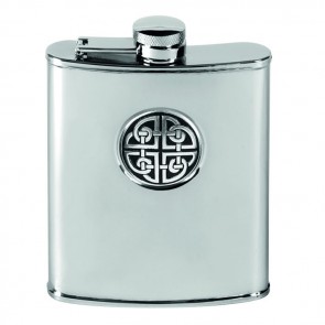 Stainless Steel 17cl Captive Top Celtic Flask