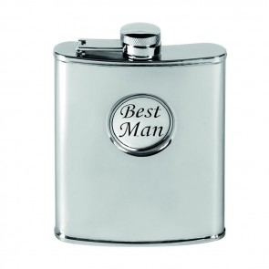 Stainless Steel 17cl Captive Top Best Man Flask