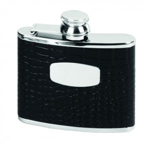 Stainless Steel 11cl Crocodile Style Flask