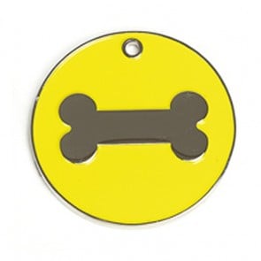 Yellow Bone Dog Pet Tag