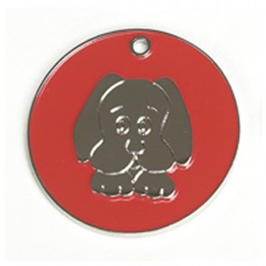 Red Dog Dog Pet Tag