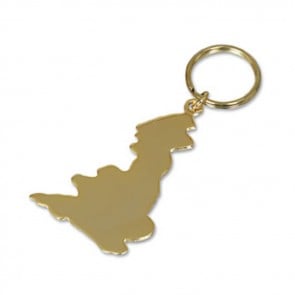 Gold Plated Great Britain Key Ring