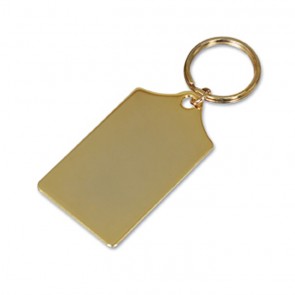 Gold Plated Simple Tapered Key Ring