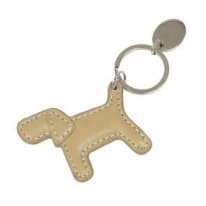 Tan Dog Key Ring