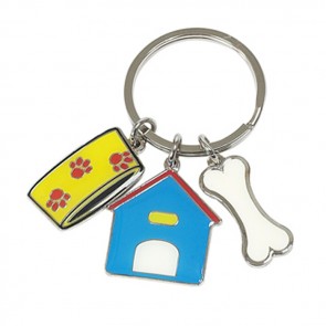 Dog Charms Key Ring