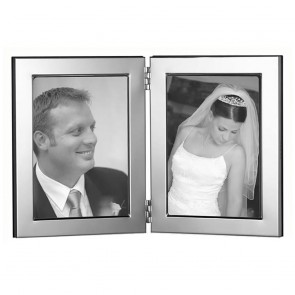 Flat 13x9cm Contemporary Style Photo Frame Wooden Back