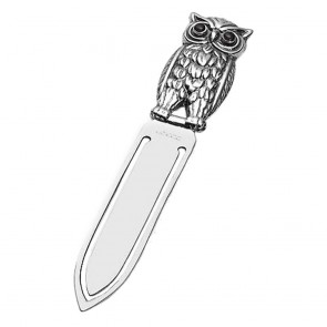 Sterling Silver Owl Bookmark