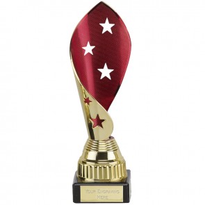 7 Inch Red & Gold Star Twist Festival Award