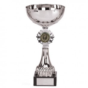 9 Inch Silver Centre Holder Silver Shield Trophy Cup