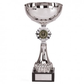 10 Inch Silver Centre Holder Silver Shield Trophy Cup