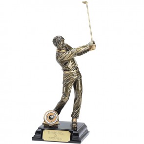 9 Inch Follow Through Golfer Golf Award