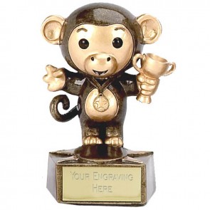 3 Inch Monkey Trophy Children