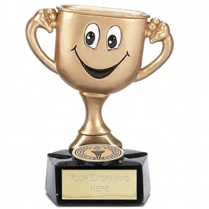 3 Inch Gold Smiling Childrens Cup
