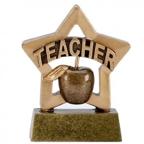 3 Inch Mini Star Teacher Award