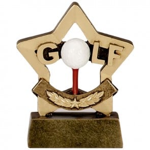 3 Inch Mini Star Golf Award