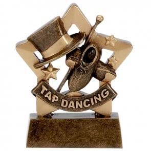3 Inch Mini Star Tap Dancing Award