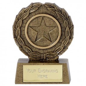 3 Inch Laurel Wreath Circle Mini Award