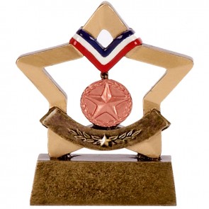 3 Inch Bronze Medal Mini Star Award