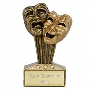 3 Inch Comedy & Tragedy Masks Drama Micro Award
