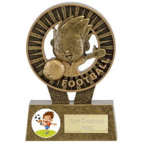 5 Inch Happy Player Football Kidz Award