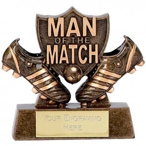 3 Inch Man Of The Match Football Boot Award