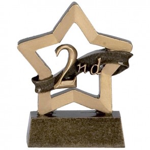 3 Inch Mini Star 2Nd Place Award