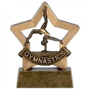 3 Inch Mini Star Female Gymnastics Award