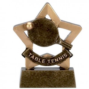 3 Inch Mini Star Table Tennis Award