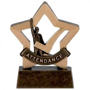 3 Inch Mini Star Attendance Award