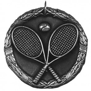 50mm Silver Laurel Tennis Medal