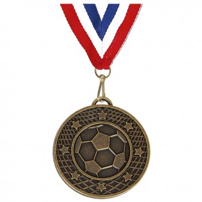 50mm Football Star Football Target Medal