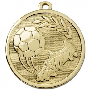 45mm Gold Sweeping Kick Football Galaxy Medal