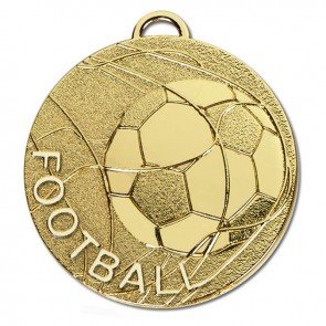 50mm Gold Rolling Ball Football Cyclone Medal