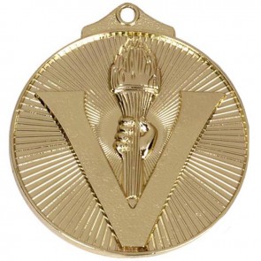 52mm Gold Horizon Victory Torch Medal
