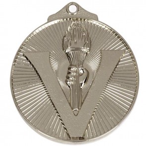 52mm Silver Horizon Victory Torch Medal