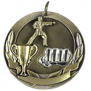 50mm Gold Karate Medal