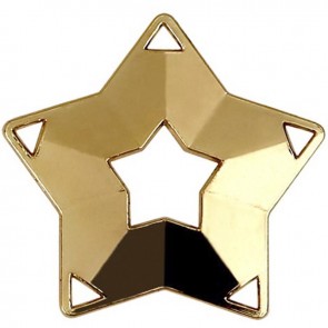 60mm Gold Hollow Star Mini Medal