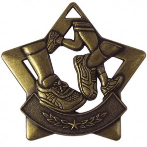 60mm Bronze Mini Star Running Medal