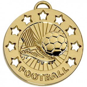 40mm Spectrum Football Gold Medal