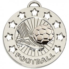 40mm Silver Spectrum Football Medal