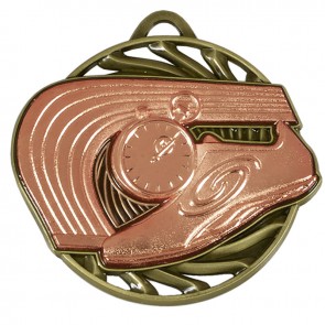 50mm Bronze Trainer & Track Athletics Vortex Medal