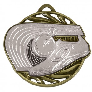 50mm Silver Trainer & Track Athletics Vortex Medal